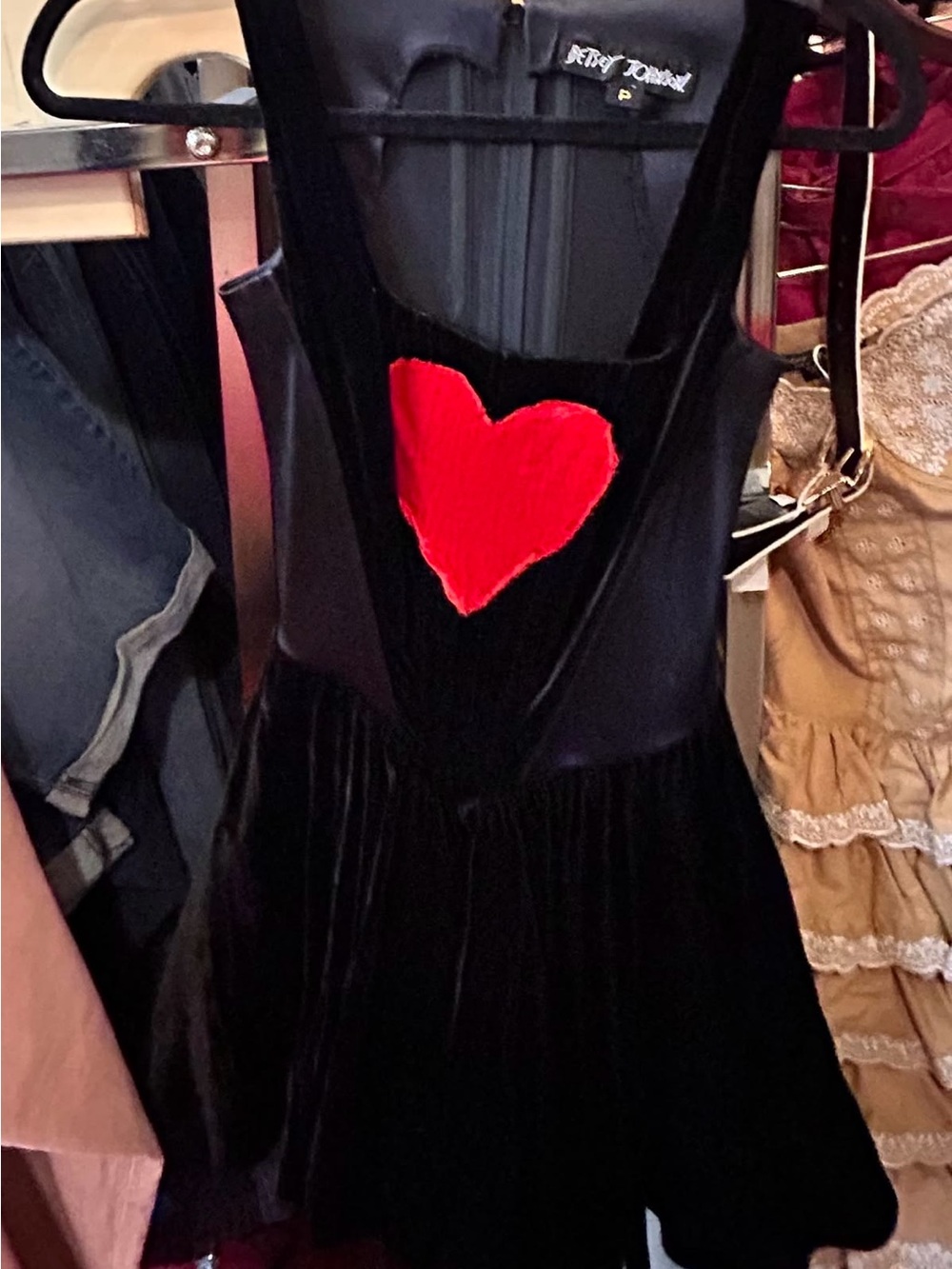 ISO: In search of Betsey Johnson Black Velvet Heart Dress